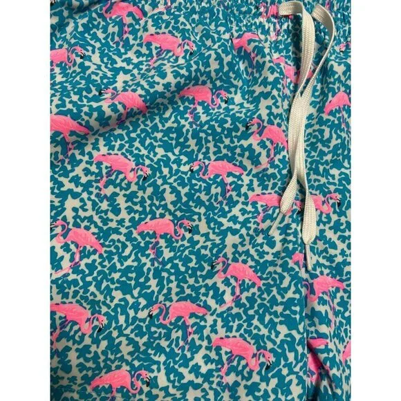Cubbies The Domingos Are For Flamingos 5.5" Inseam Swim Trunks-sz Medium - Picture 5 of 9